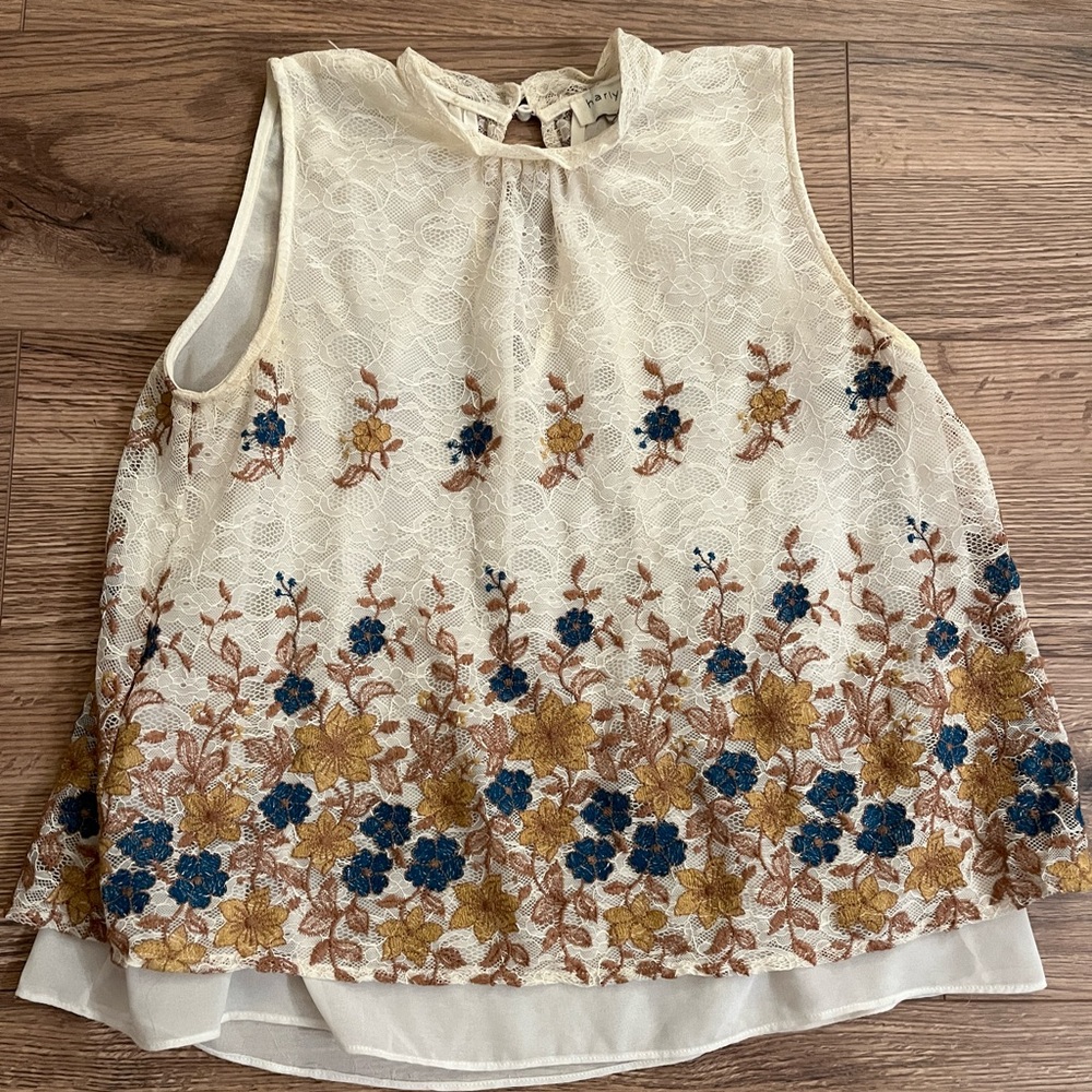 Anthropologie Harlyn Swing Tank Size Small